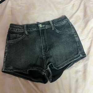 Classic Black Denim Women's Shorts